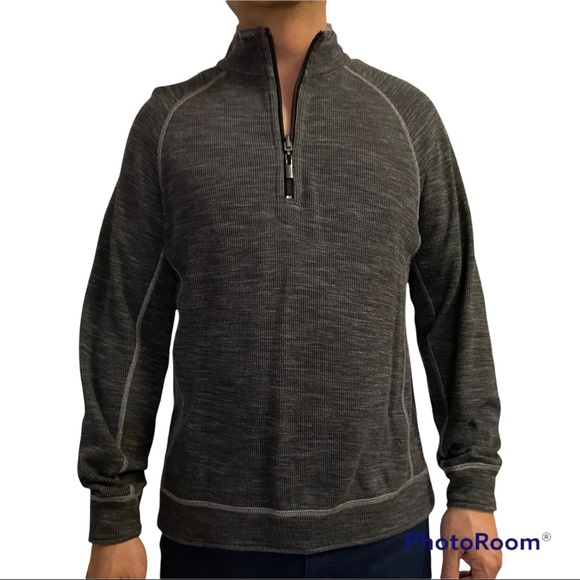 Tommy Bahama Reversible Flipshore Half-Zip Sweater Men’s Size-M - Picture 3 of 13